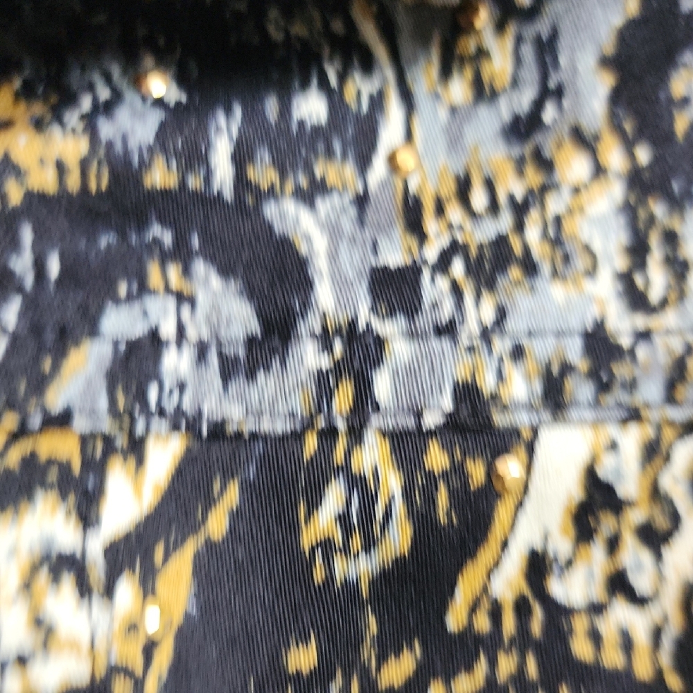 Christopher & Banks Black and Gold Paisley Blazer - Picture 4 of 9